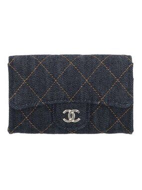 Chanel Classic Flat Denim Card Case